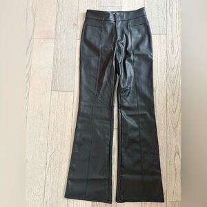 Free people Black faux Leather Women's Pants